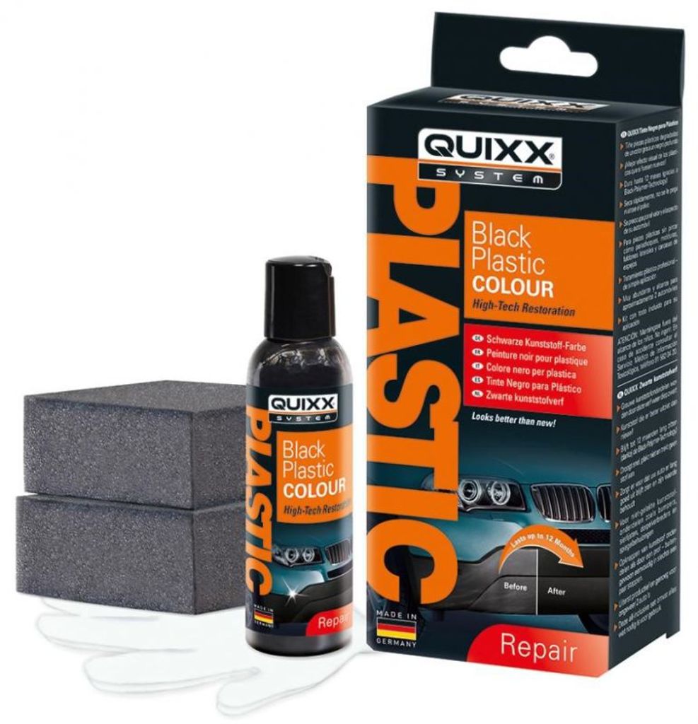 QUIXX Schwarze Kunststoff Farbe Kunststoff Pflege Produktbild 