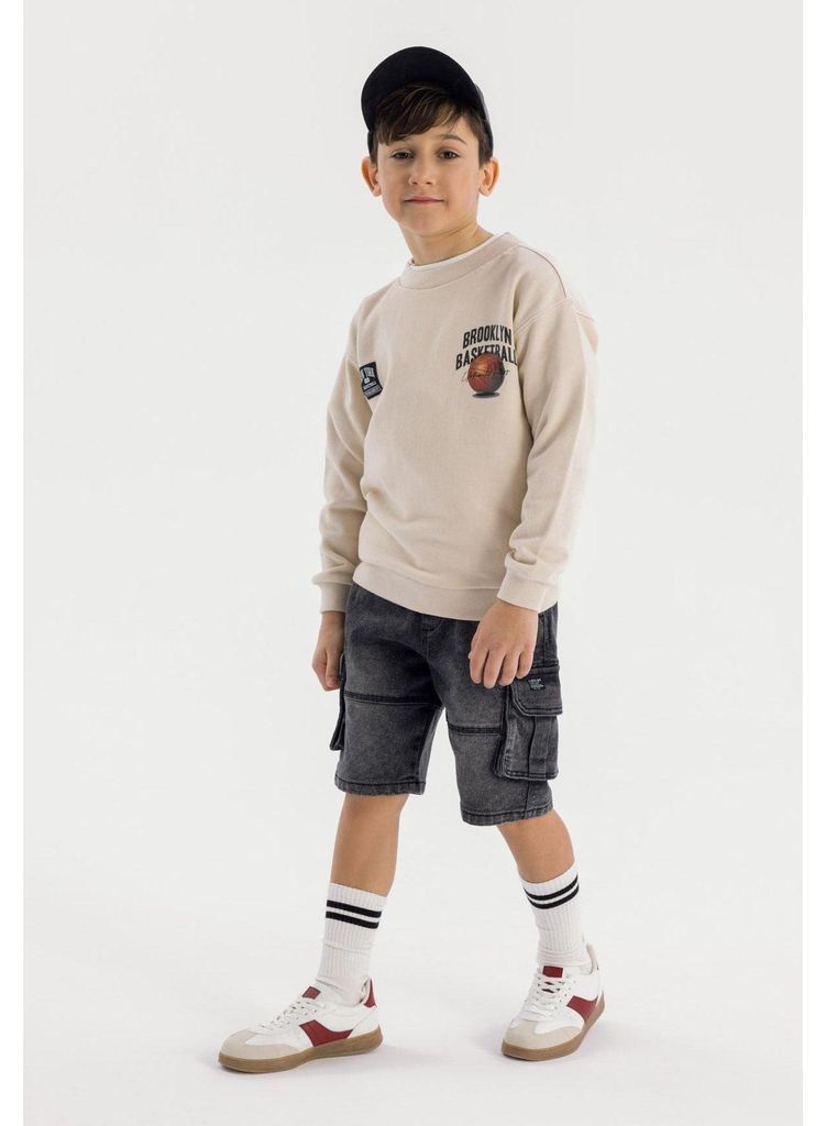 Minoti - Cargo-Shorts für Jungen MN122 (116) (Schwarz)