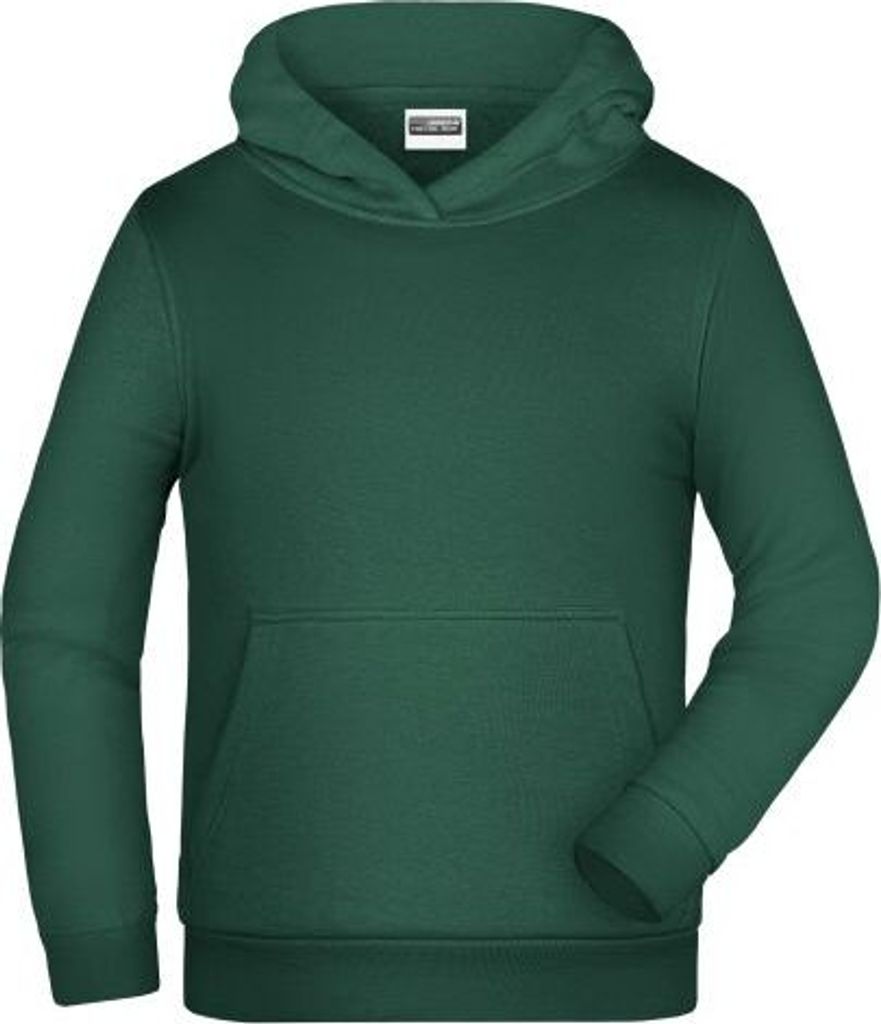 Klassisches Kapuzensweat für Kinder dark-green, Gr. XXL