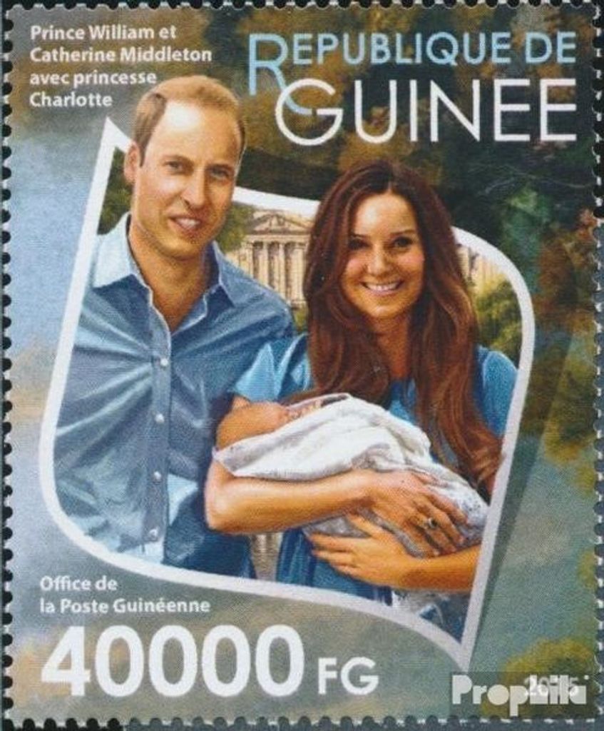 Briefmarken Guinea 2015 Mi 11522 (kompl. Ausgabe) postfrisch Königliche britische Familie