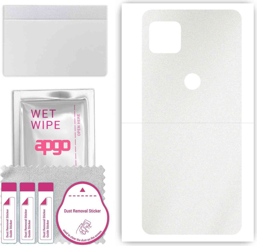 apgo Rückseite Schutzfolie, Skin, kompatibel mit Motorola Moto G Power 2021, Hinten Displayschutzfolie aus Vinylfolie, kratzfest, einfache Montage...