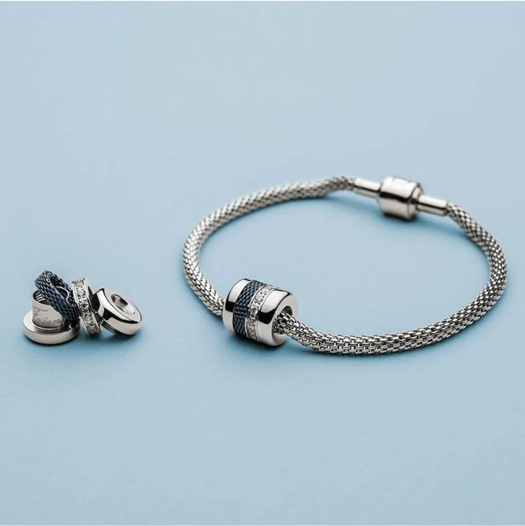 Bering Femme Bracelet Bijou de bras F4E1-S-ME-210 en Maille Milanaise