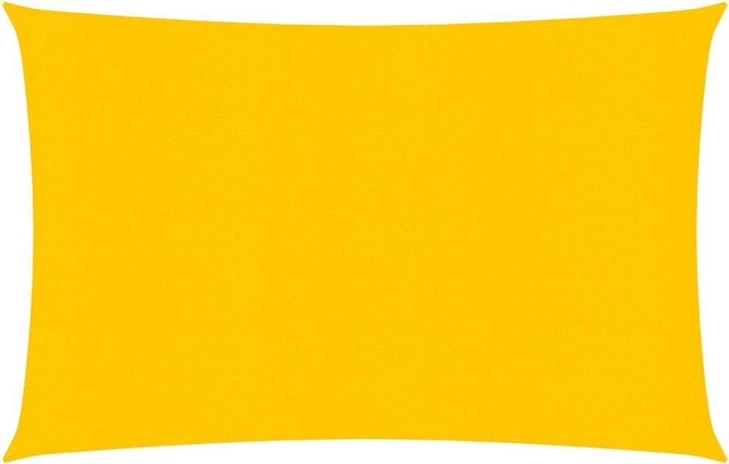 Sonnensegel 160 g/m² Gelb 3x4 m HDPE