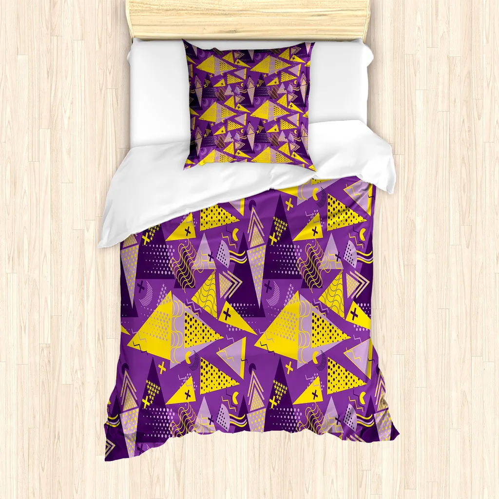 Set Letto Singolo ABAKUHAUS Antiacaro 135x200 Memphis Style