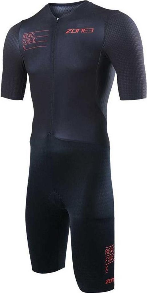 Zone3 Aeroforce-x Ii Kurzarm-trisuit Schwarz S Mann Schwarz S
