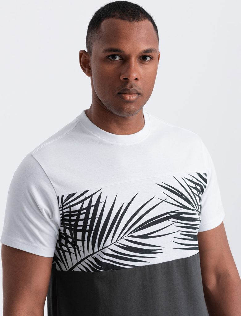 Ombre Clothing Kurzarmhemd für Männer Cannirah dunkelgrau S