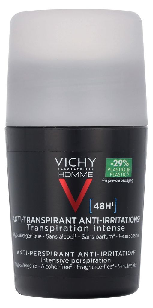 Vichy Homme Deodorante Roll-on Pelle Sensibile 50ml Immagine del prodotto 