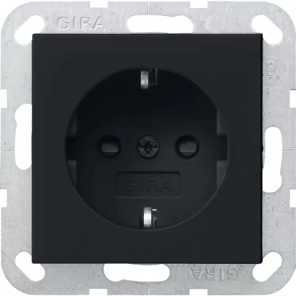 Prise Schuko sw pour installation domestique - Prise noire 0453005