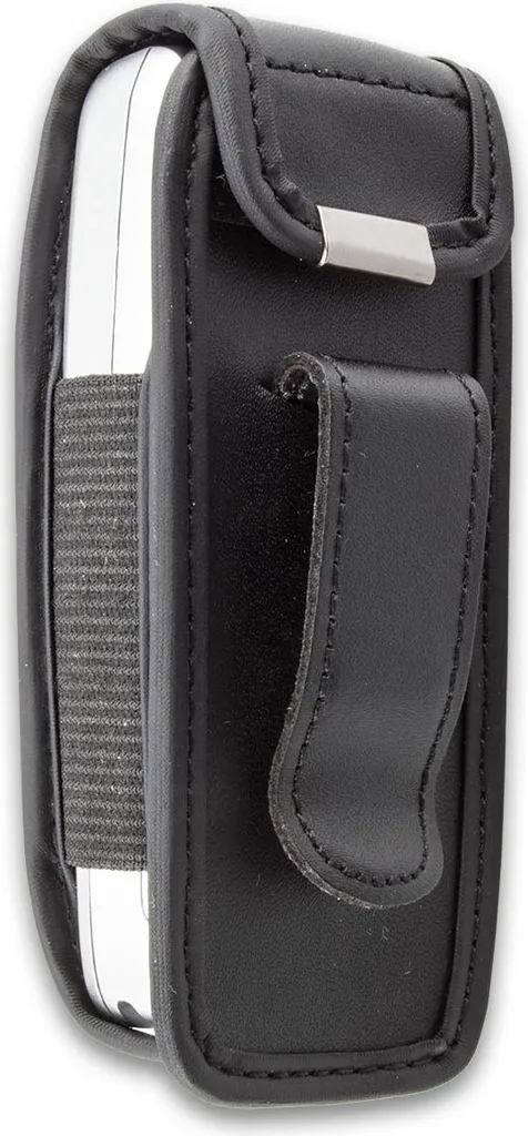Caseroxx Custodia Pelle Clip Cintura Siemens A75 con Finestra