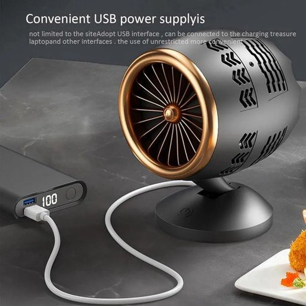 Hotte de barbecue portable USB V-202 avec filtre charbon actif lavable