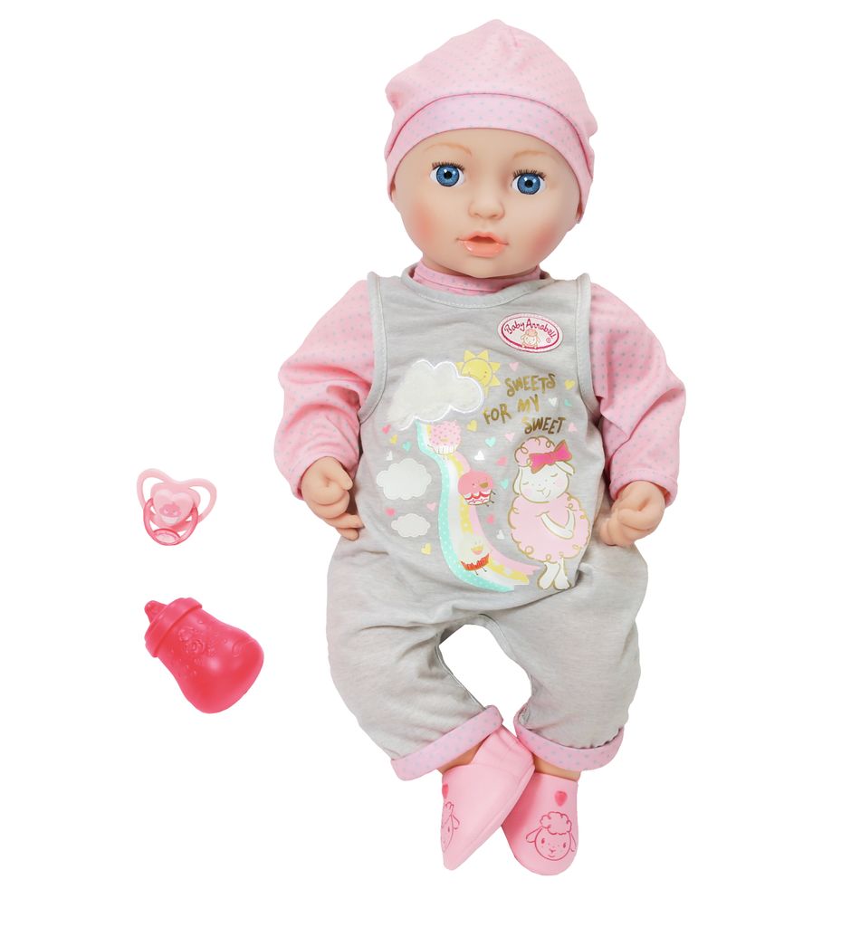 Zapf Creation Baby Annabell Sweet Dreams Puppe Mia 43 cm Rosa-Weiß 