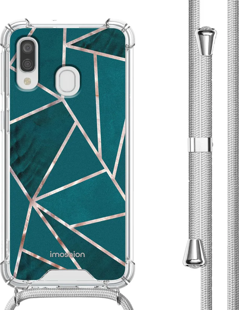 Custodia di design imoshion con cinturino Samsung Galaxy A40 - Petrol Green Graphic