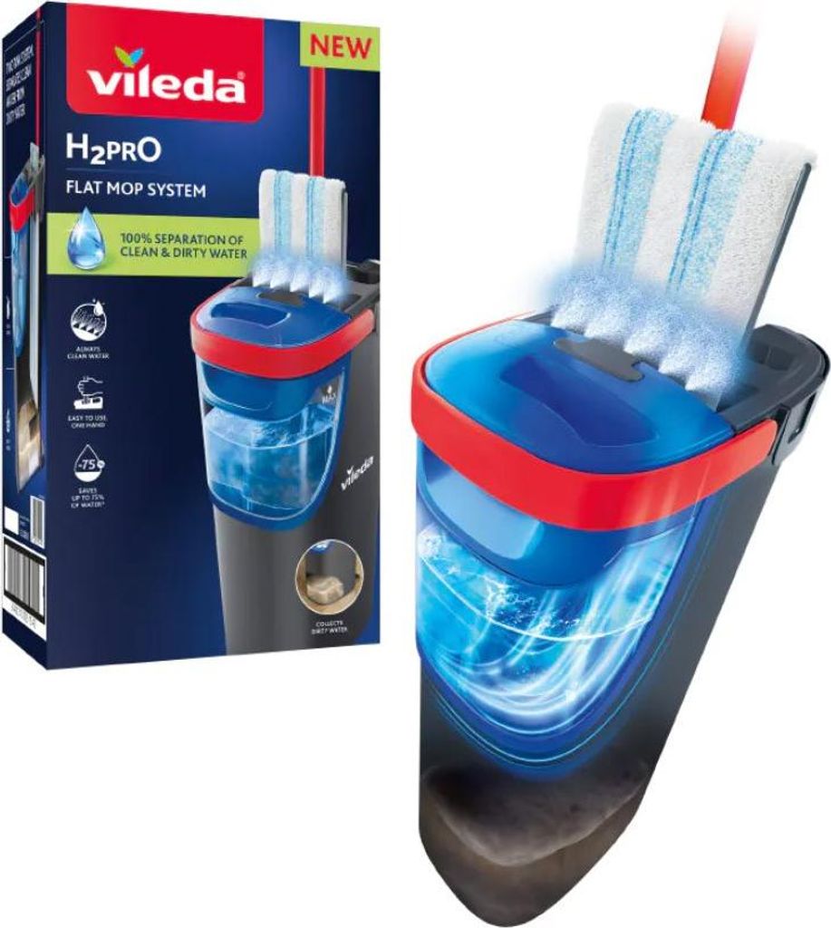 Vileda H2prO Flachmopp Produktbild 