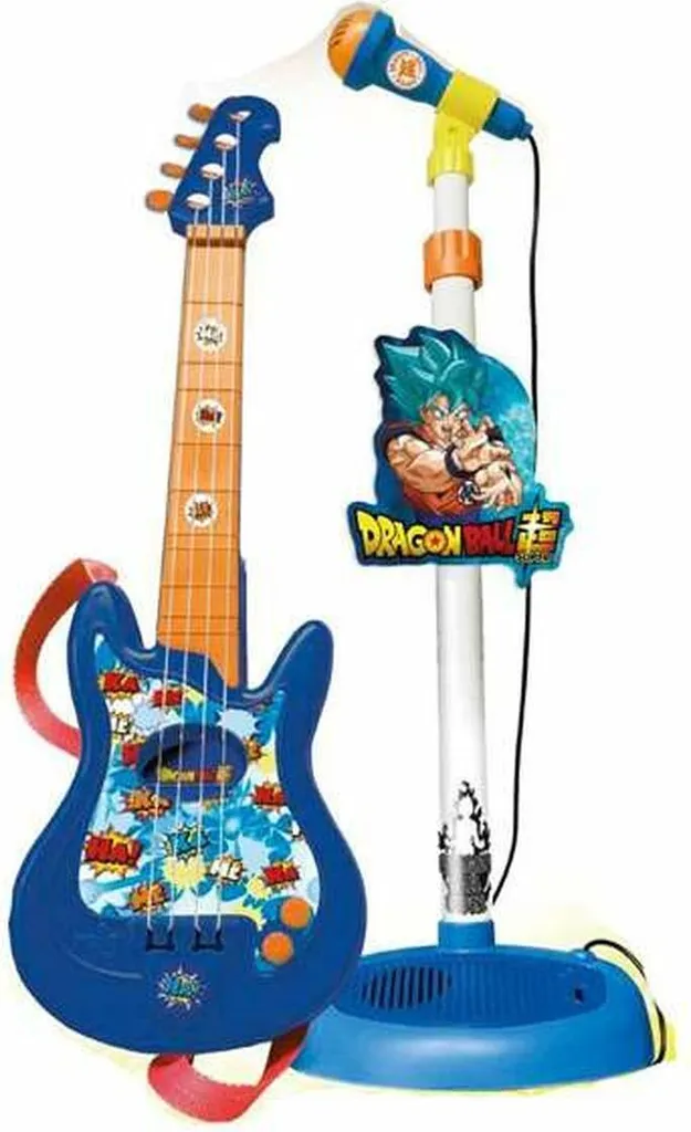 Guitare Électronique Enfant Dragon Ball et Micro Karaoké Interactif