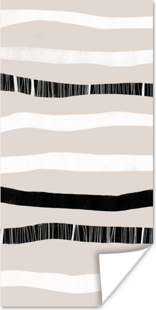 MuchoWow Poster Linie - Pastell - Minimalismus - Muster 20x40 cm - Plakat - Foto