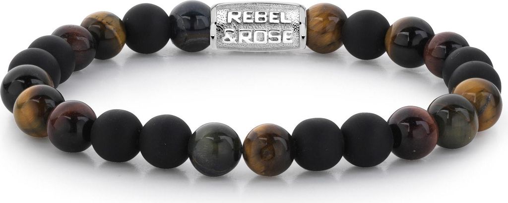 Rebel and Rose Stones Only RR-80048-S Herrenarmband, Armbandumfang:19cm