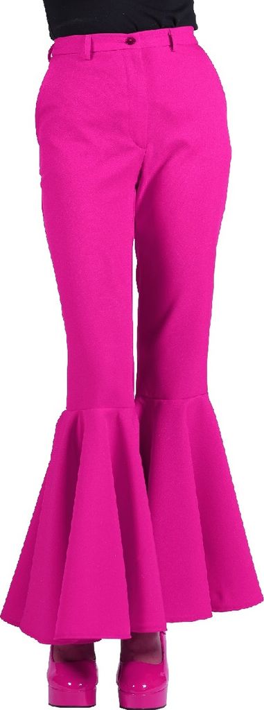 T2945-1100-XXL pink Damen Schlaghose Discohose Hippiehose Gr.XXL