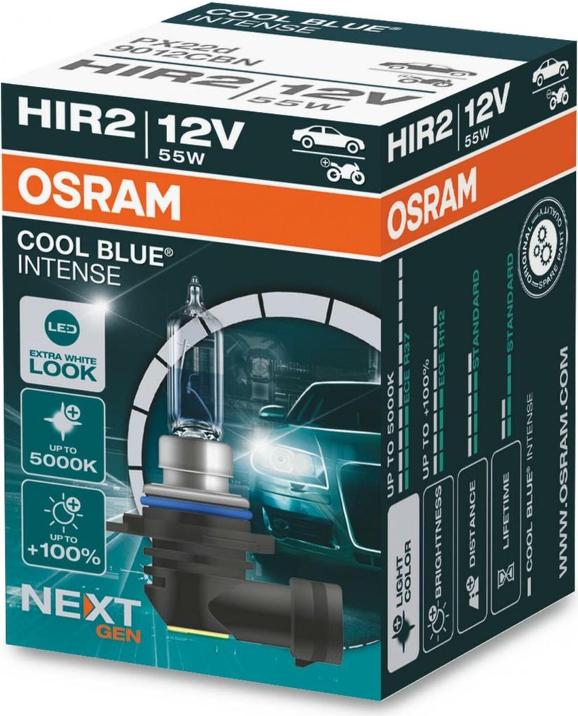 OSRAM COOL BLUE INTENSE NextGen. HIR2 PX22d 12V/55W Obrázok produktu 