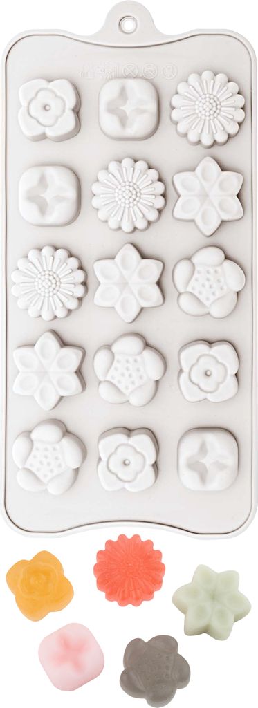 Rico Design Gießform Blumen 110 ml 10.5 x 22.3 cm Produktbild 