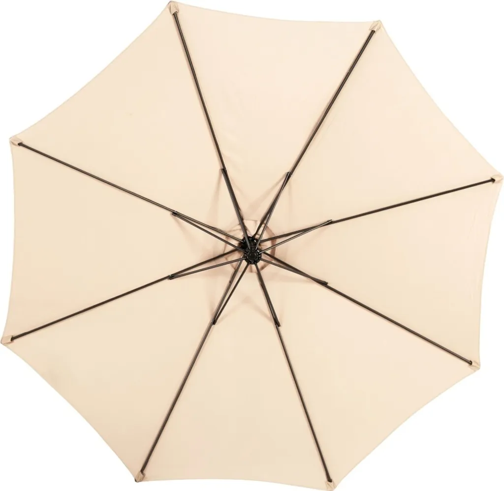 Sweiko Parasol Double Face Rectangle Kaki avec Manivelle pour Jardin