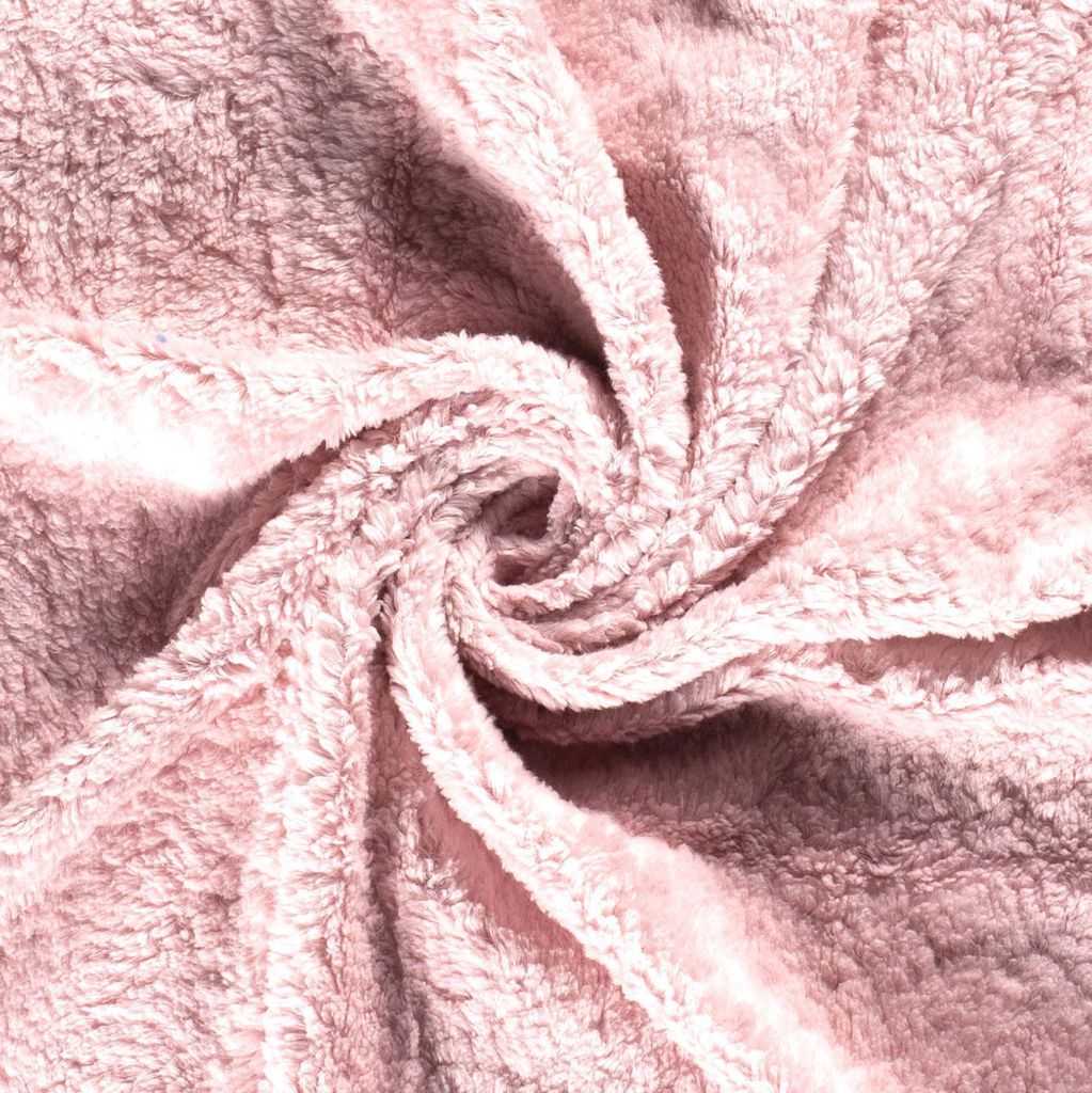 50x150cm Teddystoff Baumwoll-Fleece 100 Teddyplüsch Meterware Farbwahl