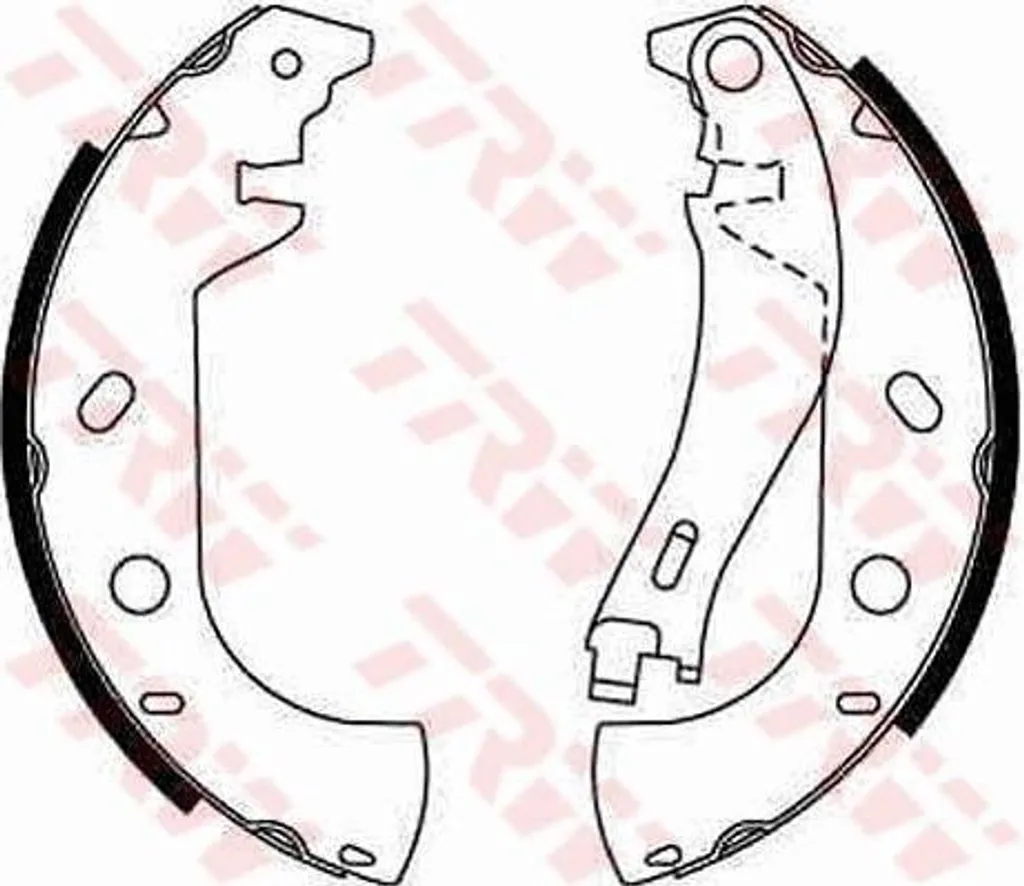 TRW GS8653 Jeu de mâchoires de frein arrière OE 9947939 pour Fiat Marea