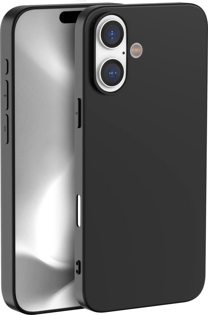 Hülle Schwarz für iPhone 16 - Handyhülle Kratzfest Produktbild 