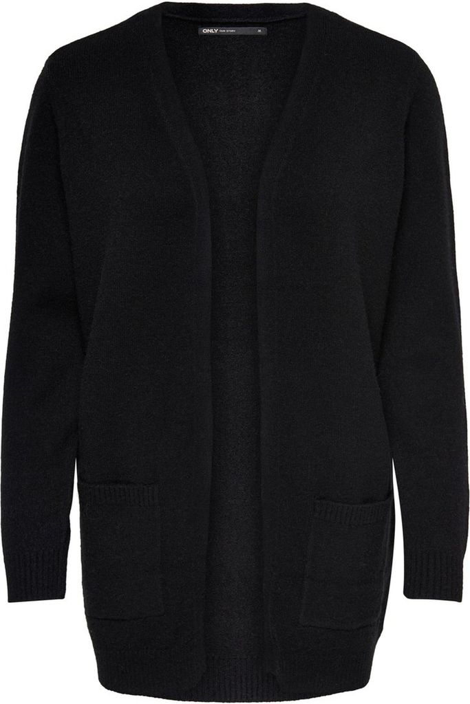 ONLY 15174274, Cardigan, Erwachsener, Weiblich, Schwarz, S, Machine wash half load short spin cycle at 30°C Do not bleach Do not tumble dry Low te...