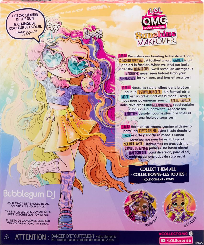L.O.L. Surprise OMG Sunshine Makeover. Bubblegum DJ Produktbild 13