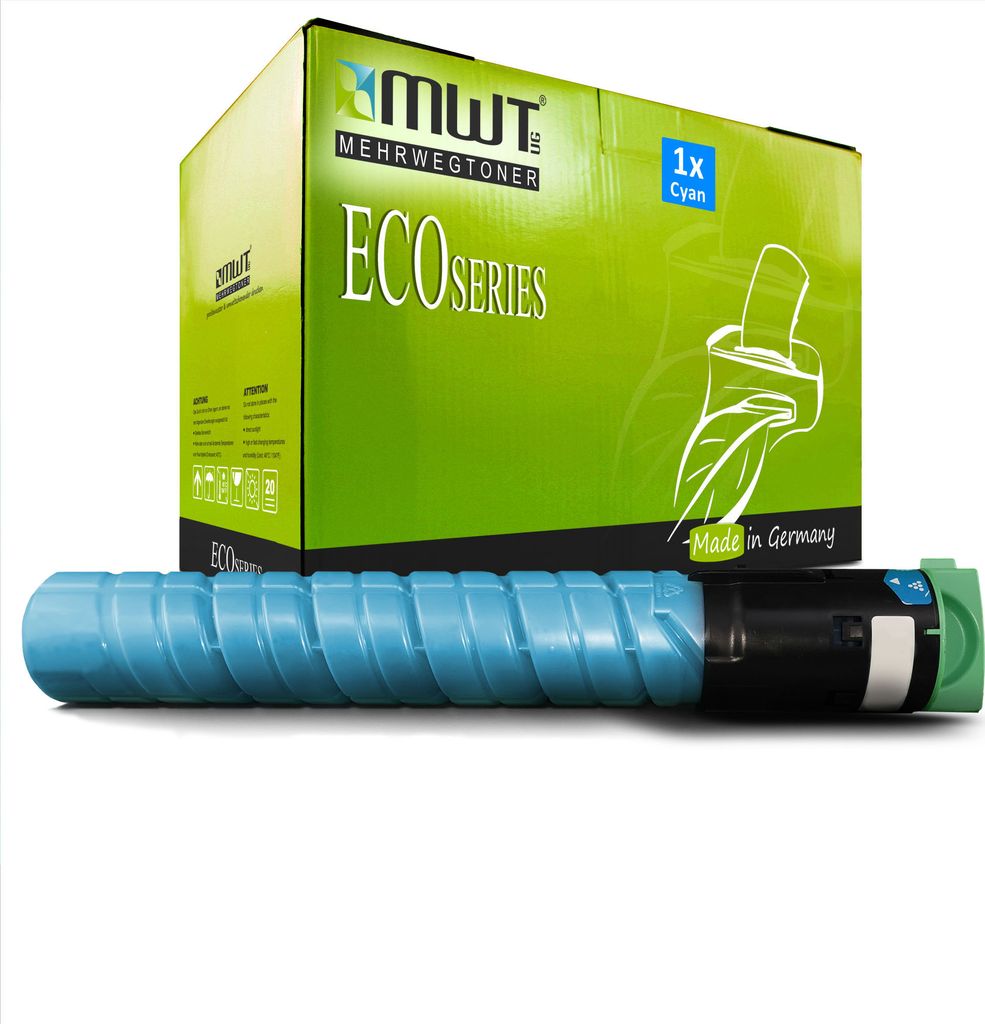 1 Mehrwegtoner kompatible Lasertoner ersetzt Ricoh 842064 TYPE-MPC2551HE Cyan