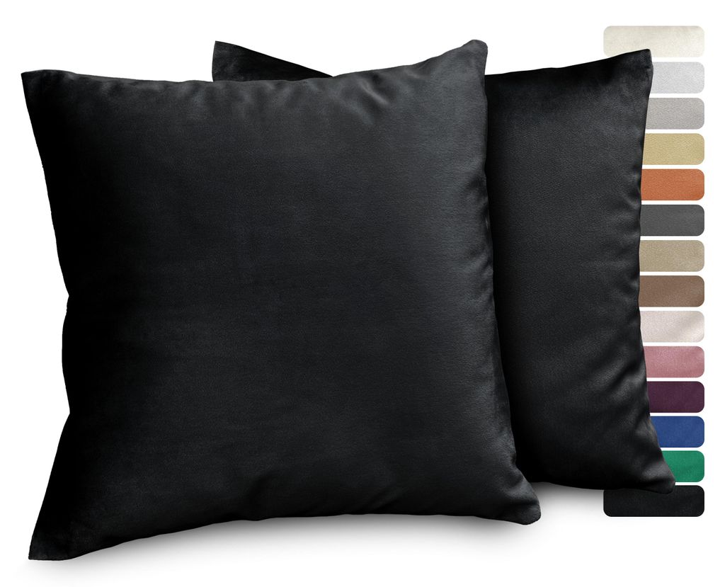 Beautex Samt Premium Kissenhüllen 2er Set, Kissenbezug Produktbild 