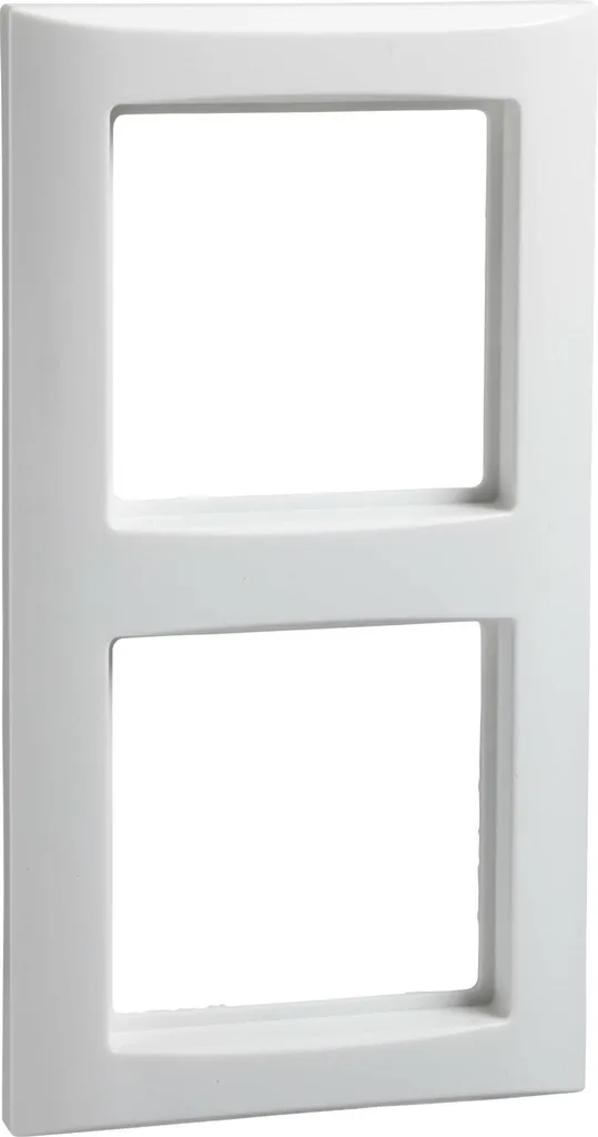 Cadre double Joy blanc pur Elso - Enjoliveur de finition haute qualité