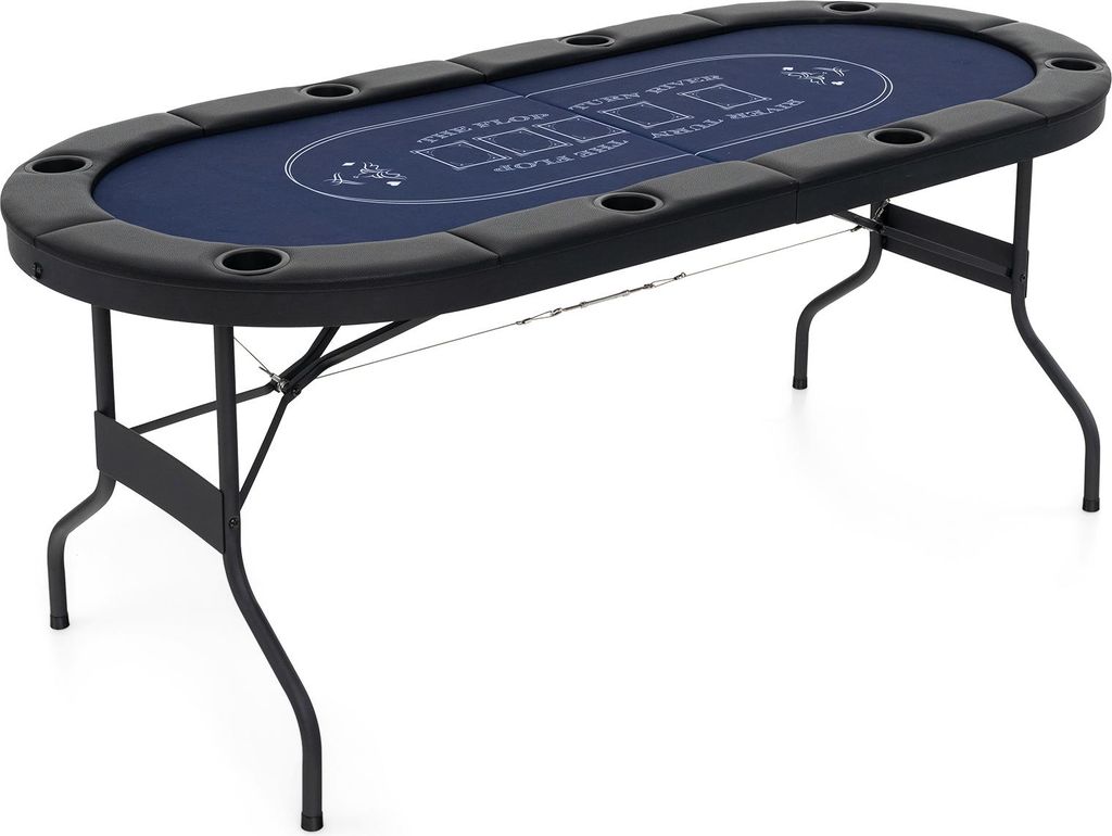 COSTWAY Pokertisch klappbar für 8 Spieler, Spieltisch mit Produktbild 
