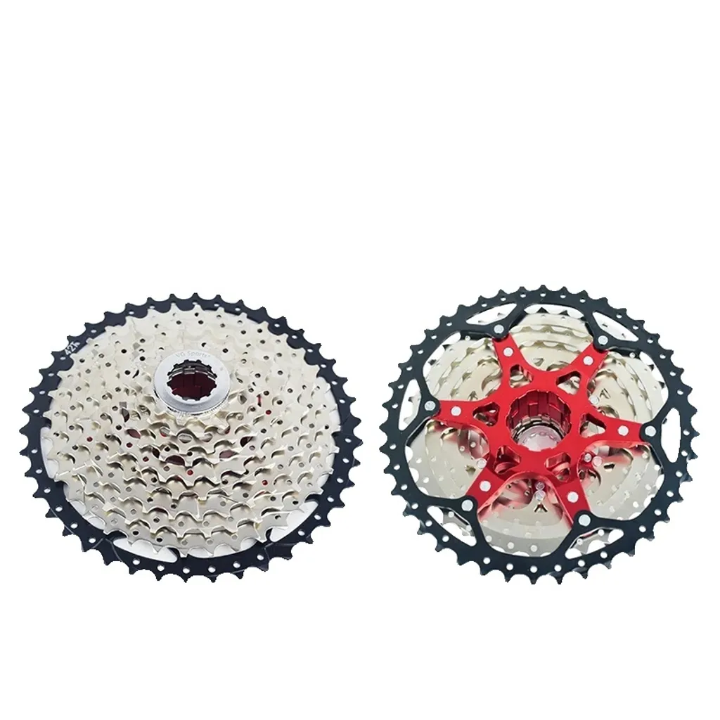 Roue Libre VTT 10S 42T Argentée, Cassette Légère pour Transmission de Vélo