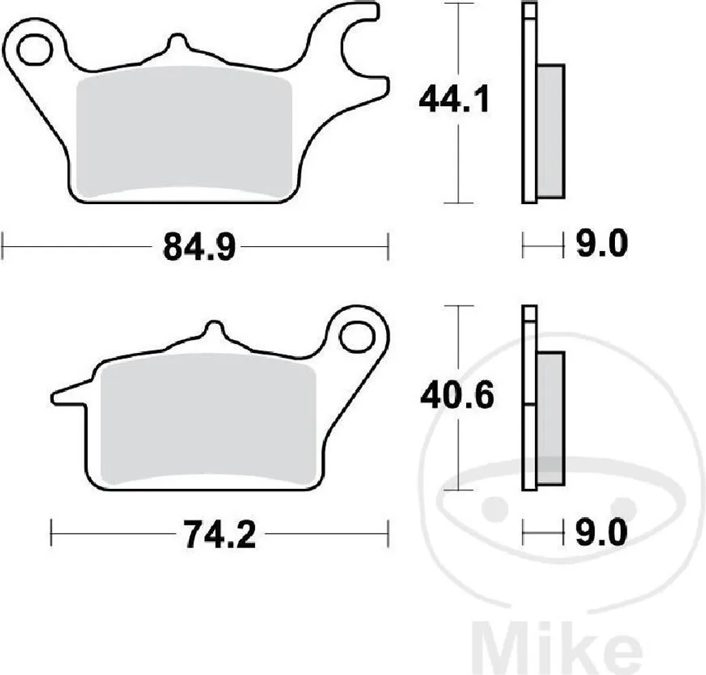 Plaquettes TRW MCB881 haute durabilité pour Yamaha Tricity 150 SG38