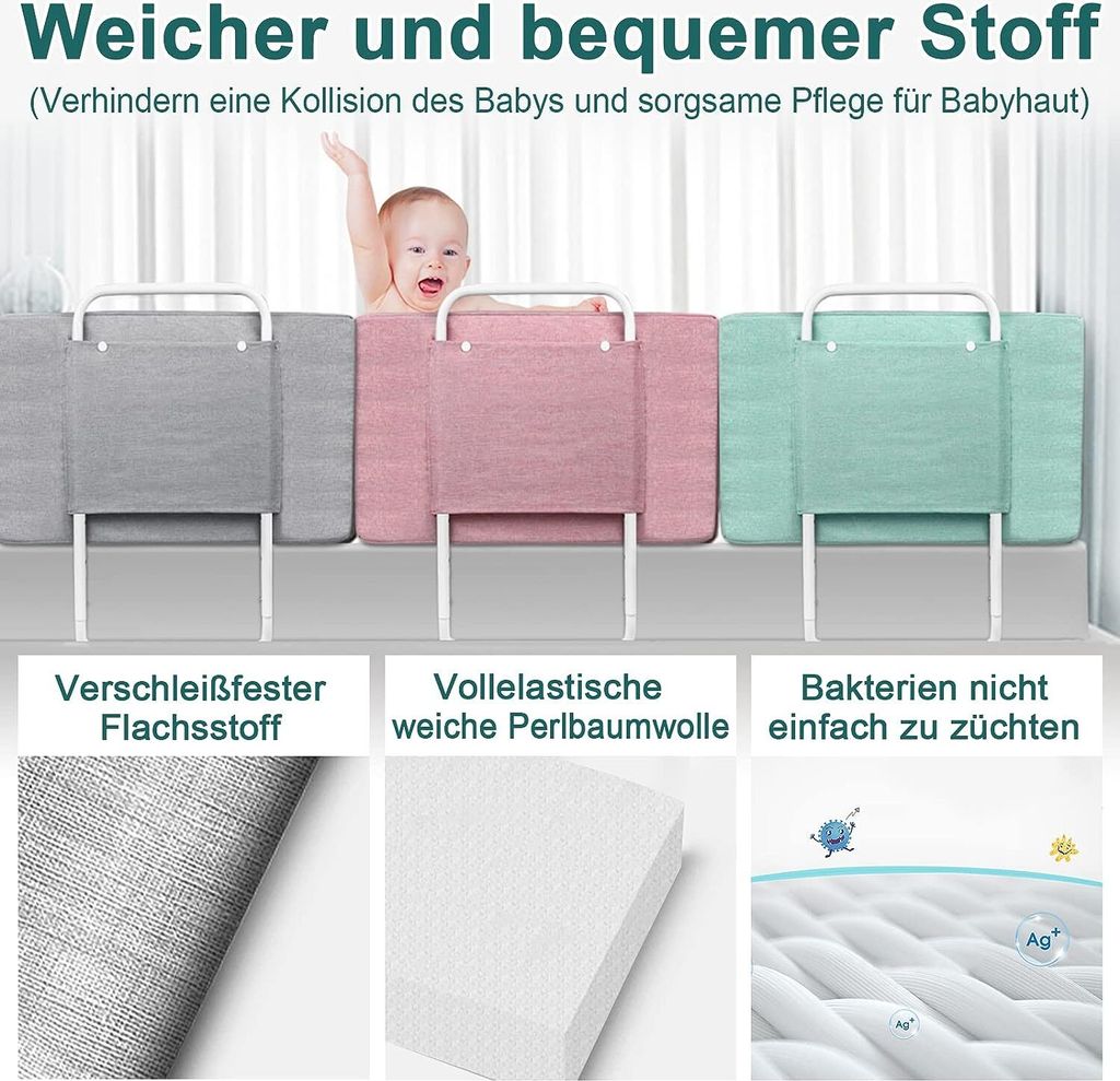 Sonnewelt Bettgitter Für Senioren Ältere Faltbare Produktbild-Vorschau 11