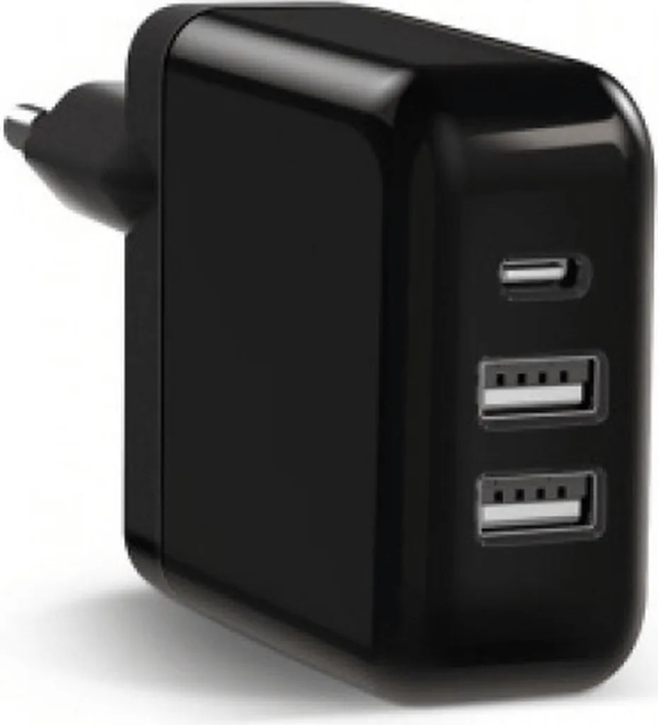 Chargeur Samsung KeyCo 25W Noir avec 3 Ports - Recharge Trio Haute Vitesse