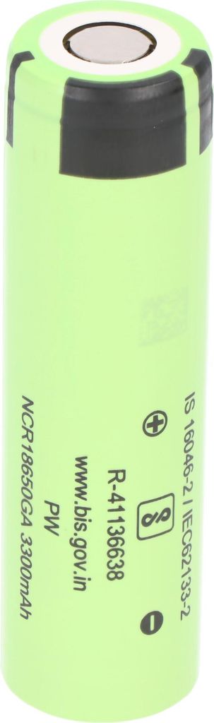 Panasonic NCR18650GA 3,6V - 3,7V 3300mAh Pluspol flach Produktbild 