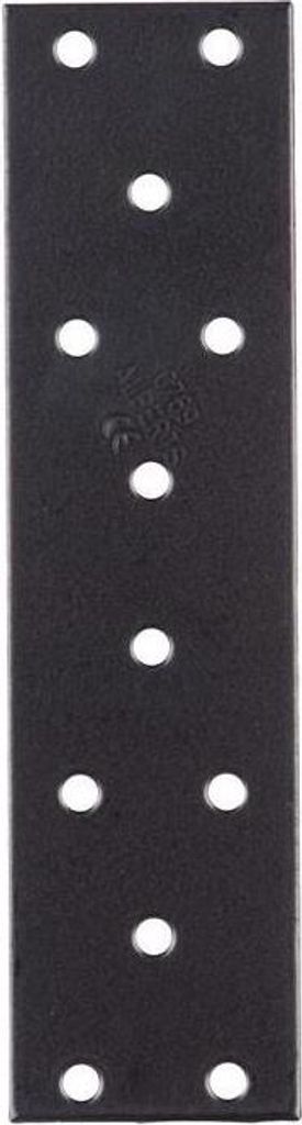 Lochplatte H155xB40xS2mm STA roh,verzinkt,schwarz ku.-besch.