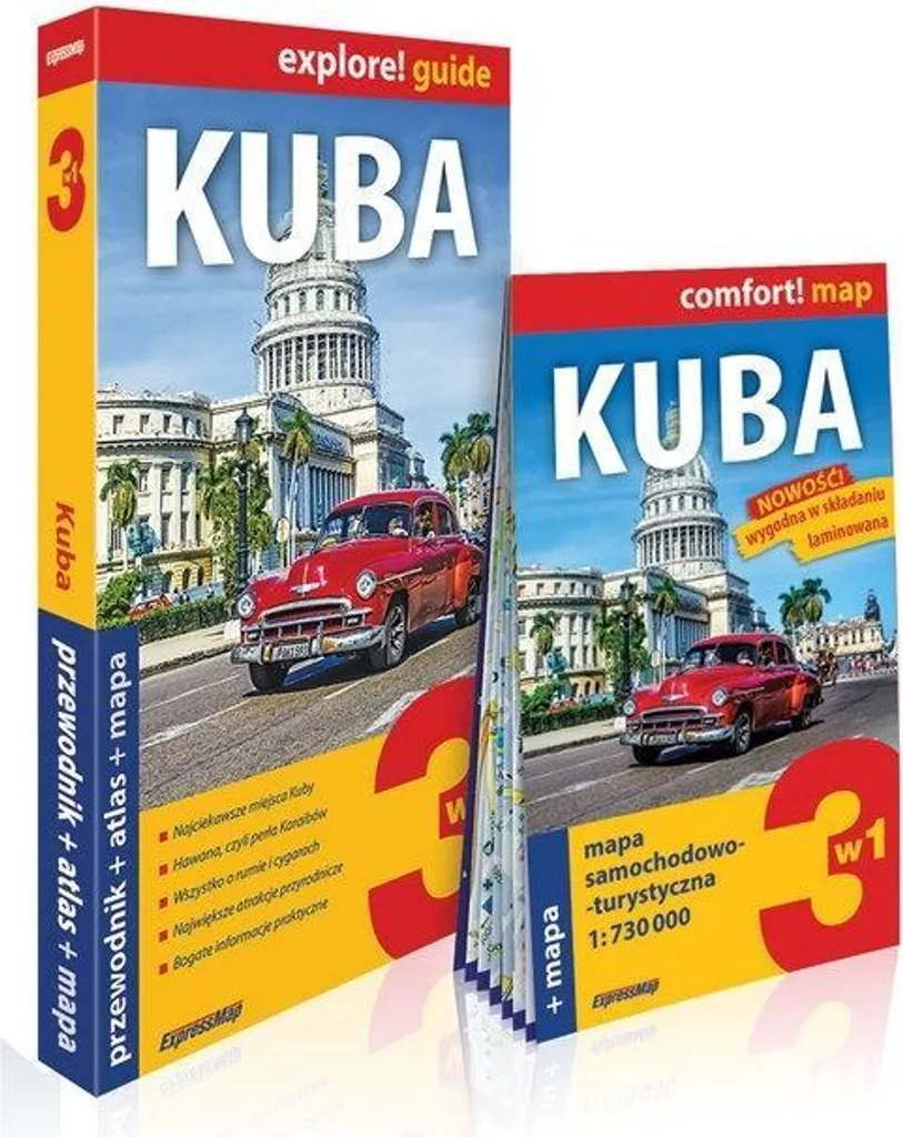 Guide Cuba 3in1 v.2019 : Voyagez sans GPS avec la carte routière HD