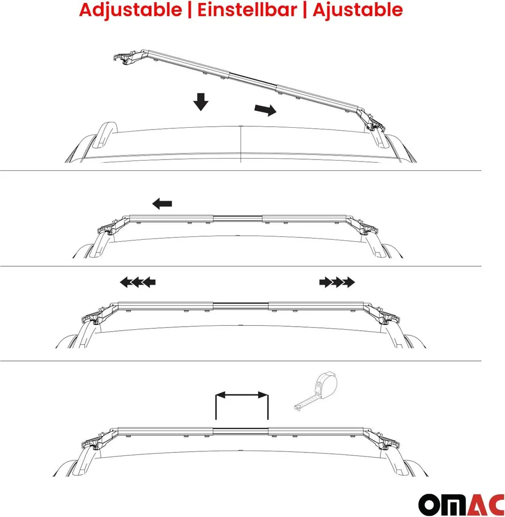 Barre da Tetto Subaru Forester SF 1997-2002 Argento Alluminio ABE - 8