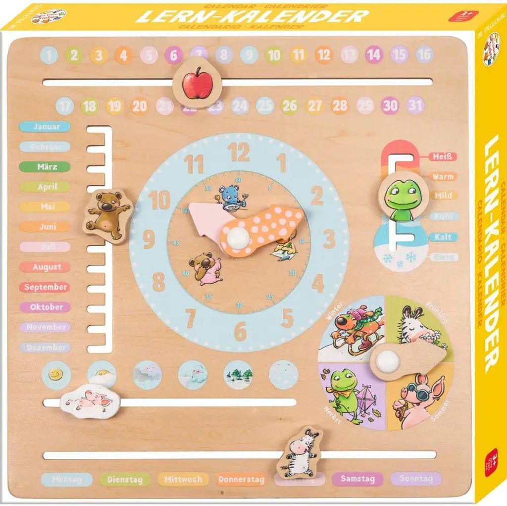 Die Lieben Sieben - calendario didattico in legno Immagine del prodotto 