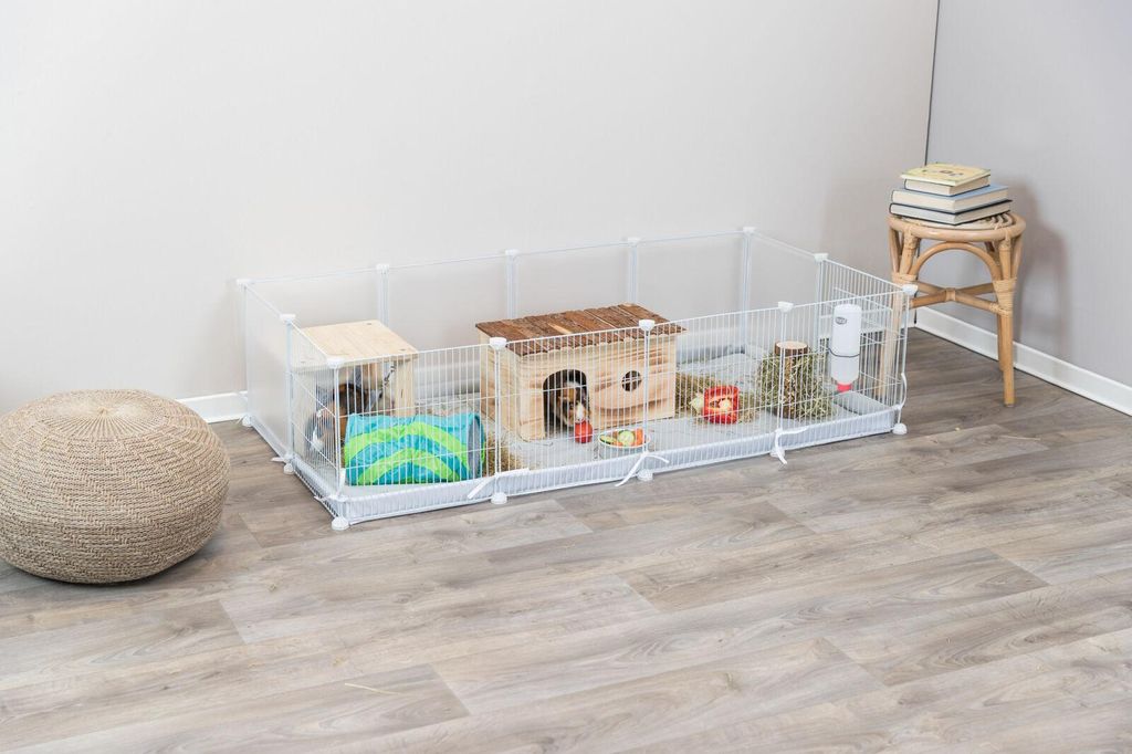 TRIXIE Boden für Indoor Freilaufgehege  - grau/weiß - 140 × Produktbild 