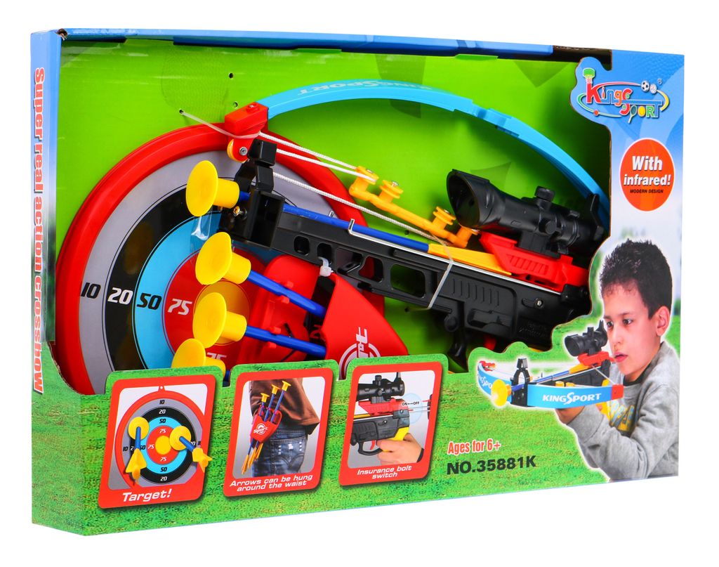 zestaw sportowy KUSZA + KOŁCZAN ZE STRZAŁAMI + TARCZA mały Zdjęcie produktu 6