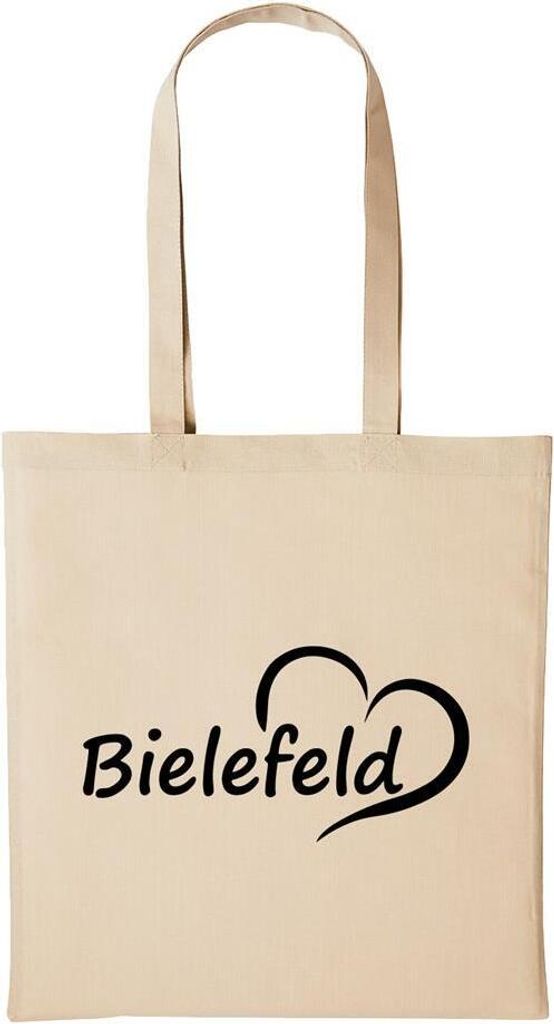 Huuraa Baumwollbeutel Bielefeld Geschenk Einkaufstasche Natural 10 Liter Baumwolle Bielefeld Accessoire