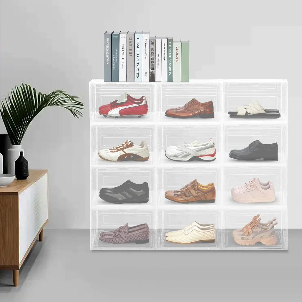 Rangement chaussures pour dressing et entrée - Boîte transparente PP - 3