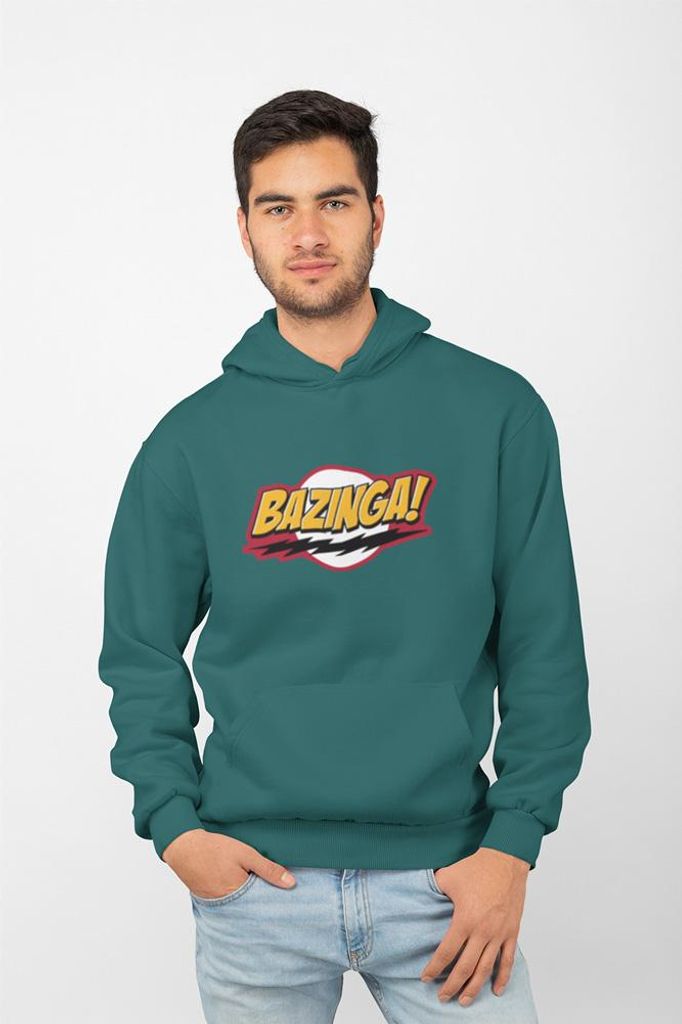 D&B Uni Hoodie MO00004 Bazinga Dunkles Türkis-Größe XL