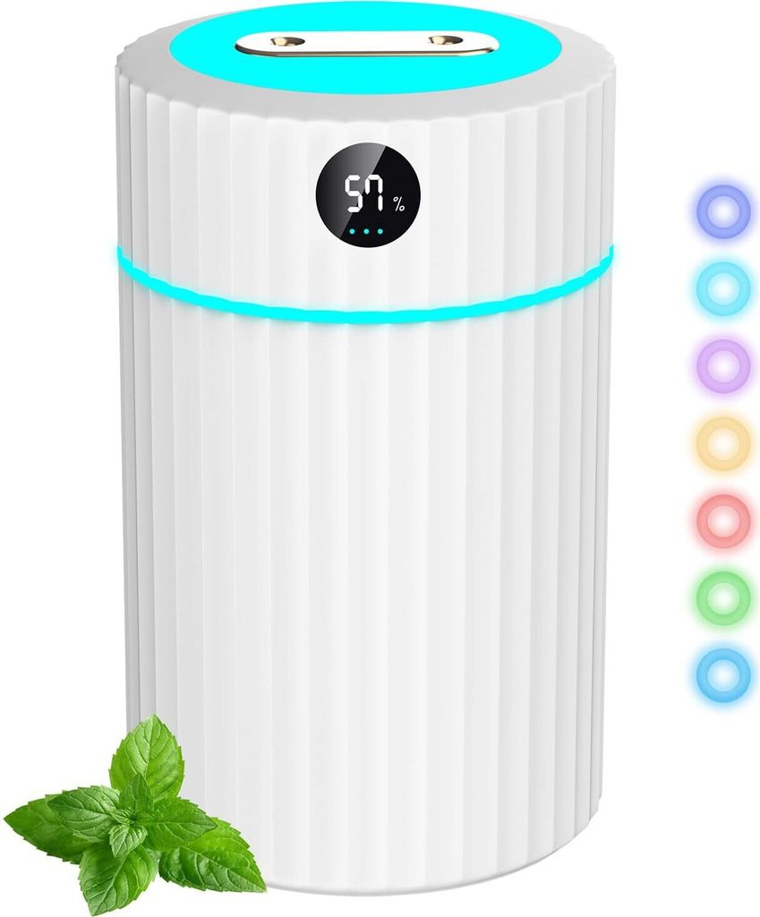 Luftbefeuchter mit Doppel Spray LED Bildschirm, 1,8L Leiser Produktbild 1