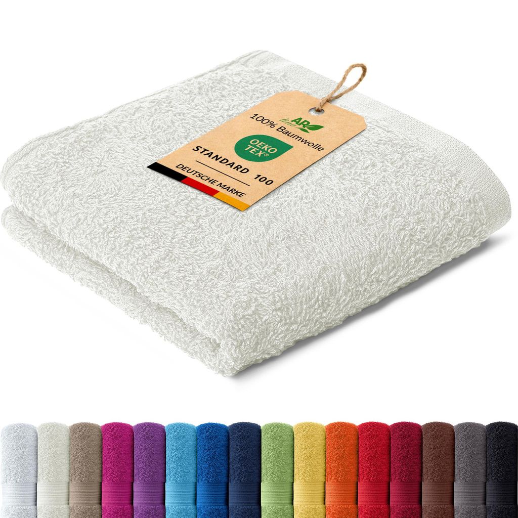 AR Line ARIZONA Handtuch-Serie – 500 g/m² Frottier in 9 Größen verfügbar, Größe: Seiftuch 30x30 cm, Farbe: Natur