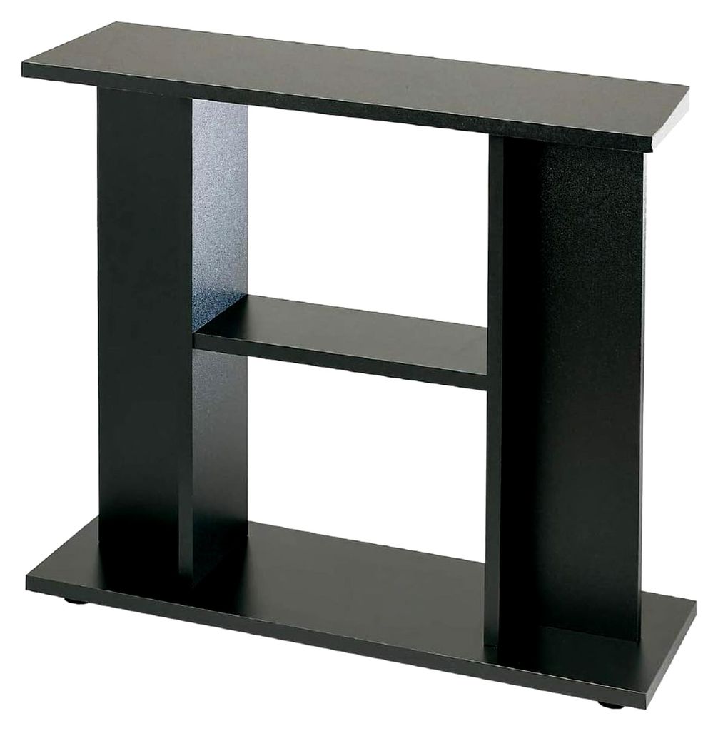 Aquarienschrank aus schwarzem Holz, 60 x 32 x 70 cm – robuste Halterung im klassischen und essentiellen Stil für ein komplettes Aquarium-Zubehö...